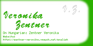 veronika zentner business card